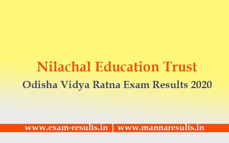  Odisha Vidya Ratna Exam Results 2020