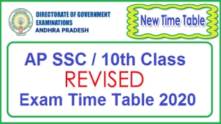  AP SSC 10th Class Latest Time Table 2020