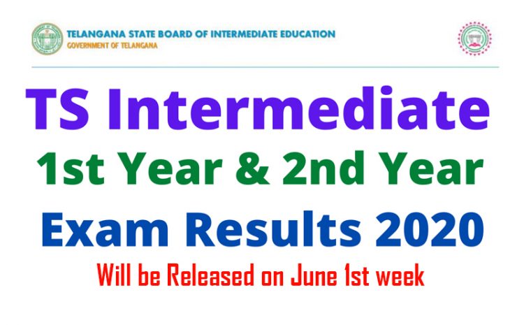  Telangana Intermediate Exam Results 2020 will be on June 1st week