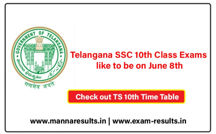  Telangana SSC 10th Class Exam Time Table 2020