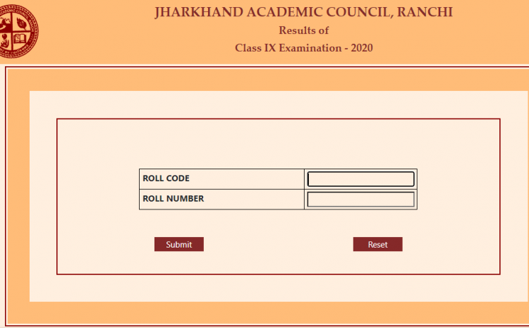  Jharkhand Class IX Exam Results 2020
