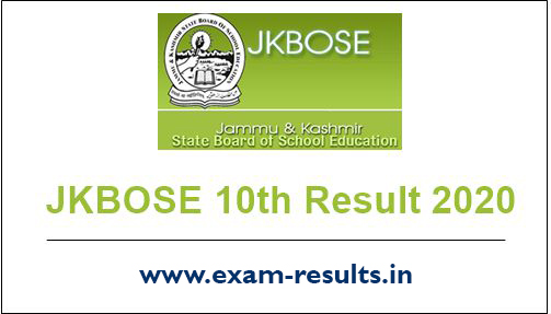  Jammu & kashmirJKBOSE 10th Results 2020