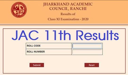 Jharkhand JAC 11th Class Exam Results 2020