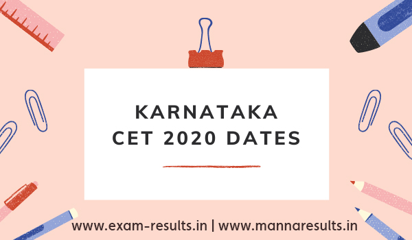  KCET 2020: Karnataka CET on July 30 and 31