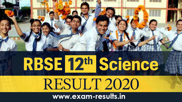 Rajasthan RBSE 12th Class Science Exam Results 2020