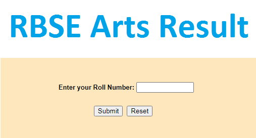  Rajasthan RBSE 12th Arts Results 2020