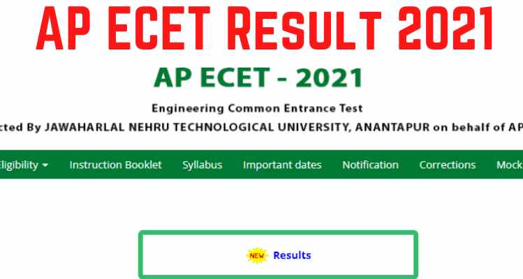 AP ECET Results 2021 Released Check Now