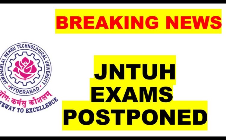  JNTUH Postponement and Rescheduling of B.Tech/B.Pharm 3-1 Sem Exams Scheduled