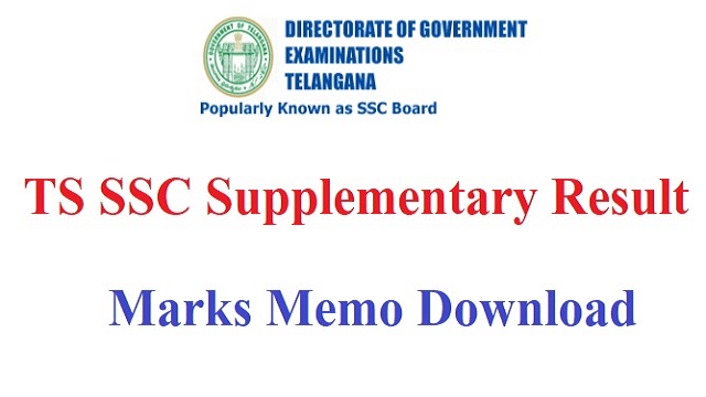 TS SSC Supply Exam Results 2022